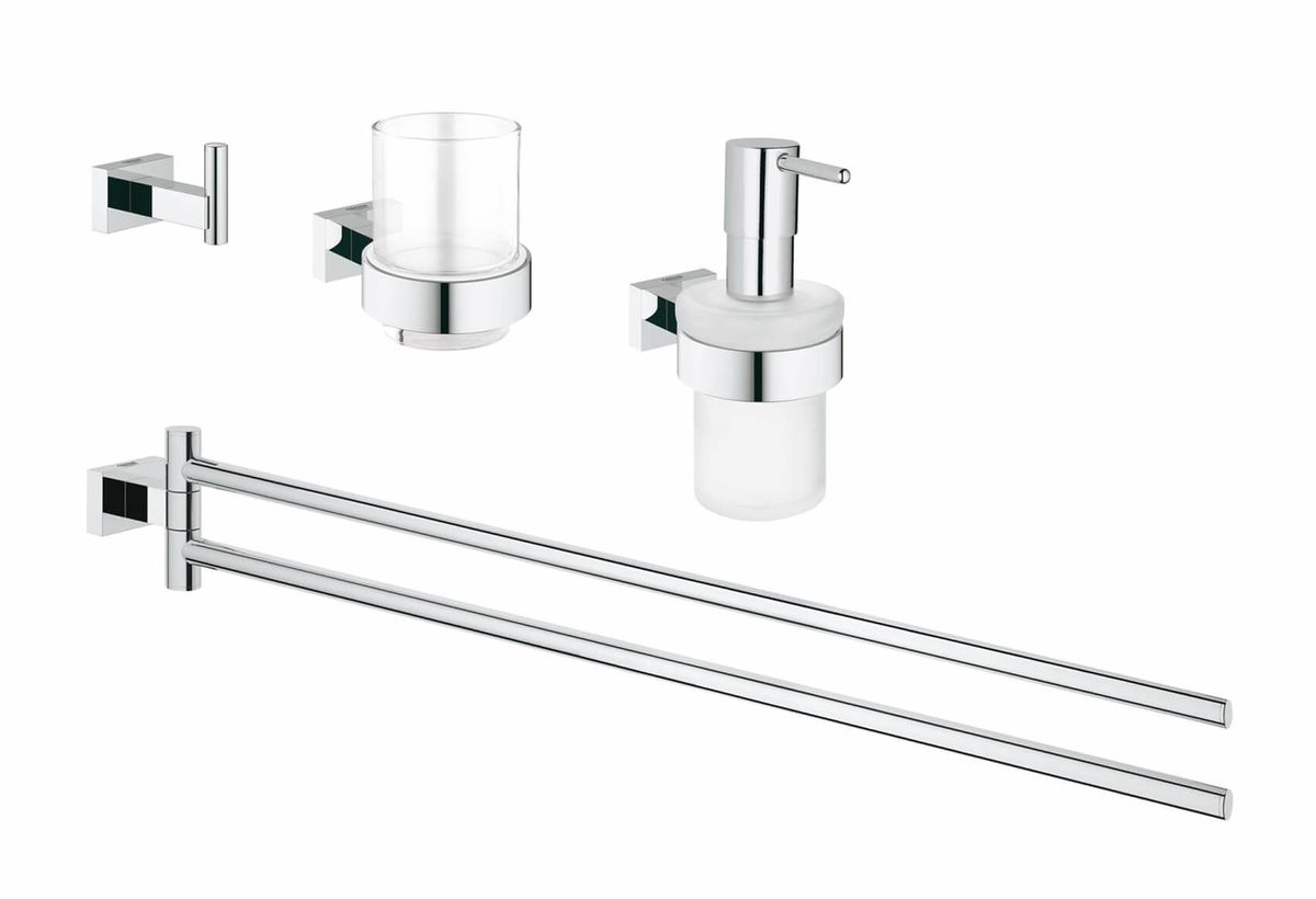 Image of GROHE Bad-Accessoire Set Lavabo Essentials Cube 4in1 bei nettoshop.ch