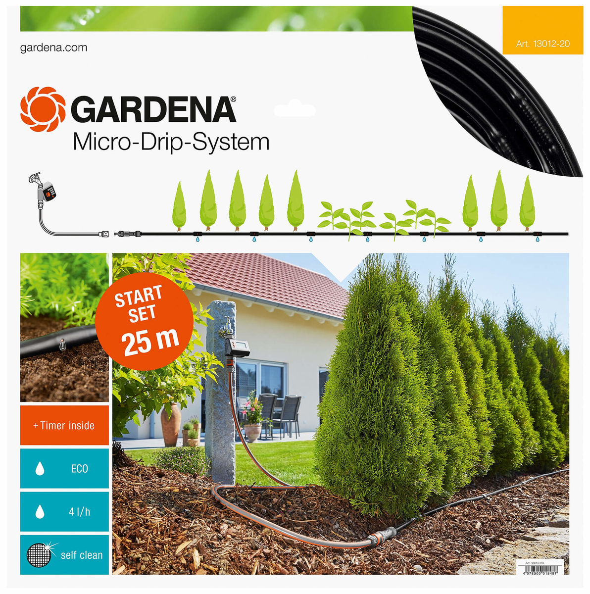 Image of Gardena Micro-Drip-System Start-Set Pflanzreihen M automatisch bei nettoshop.ch