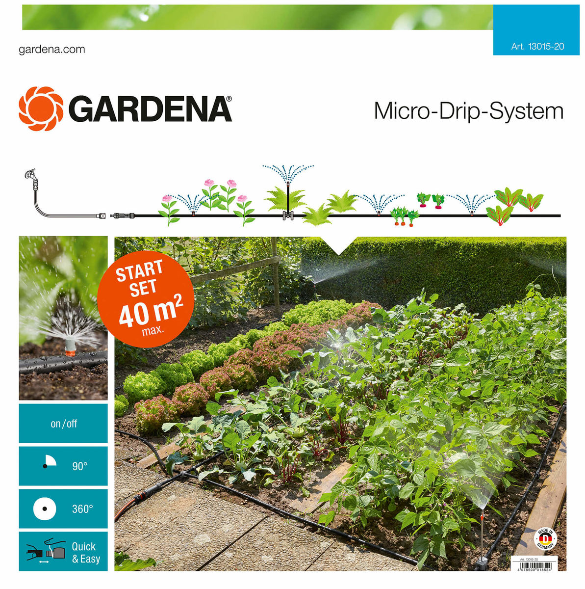 Image of Gardena Micro-Drip-System Start-Set Pflanzflächen bei nettoshop.ch