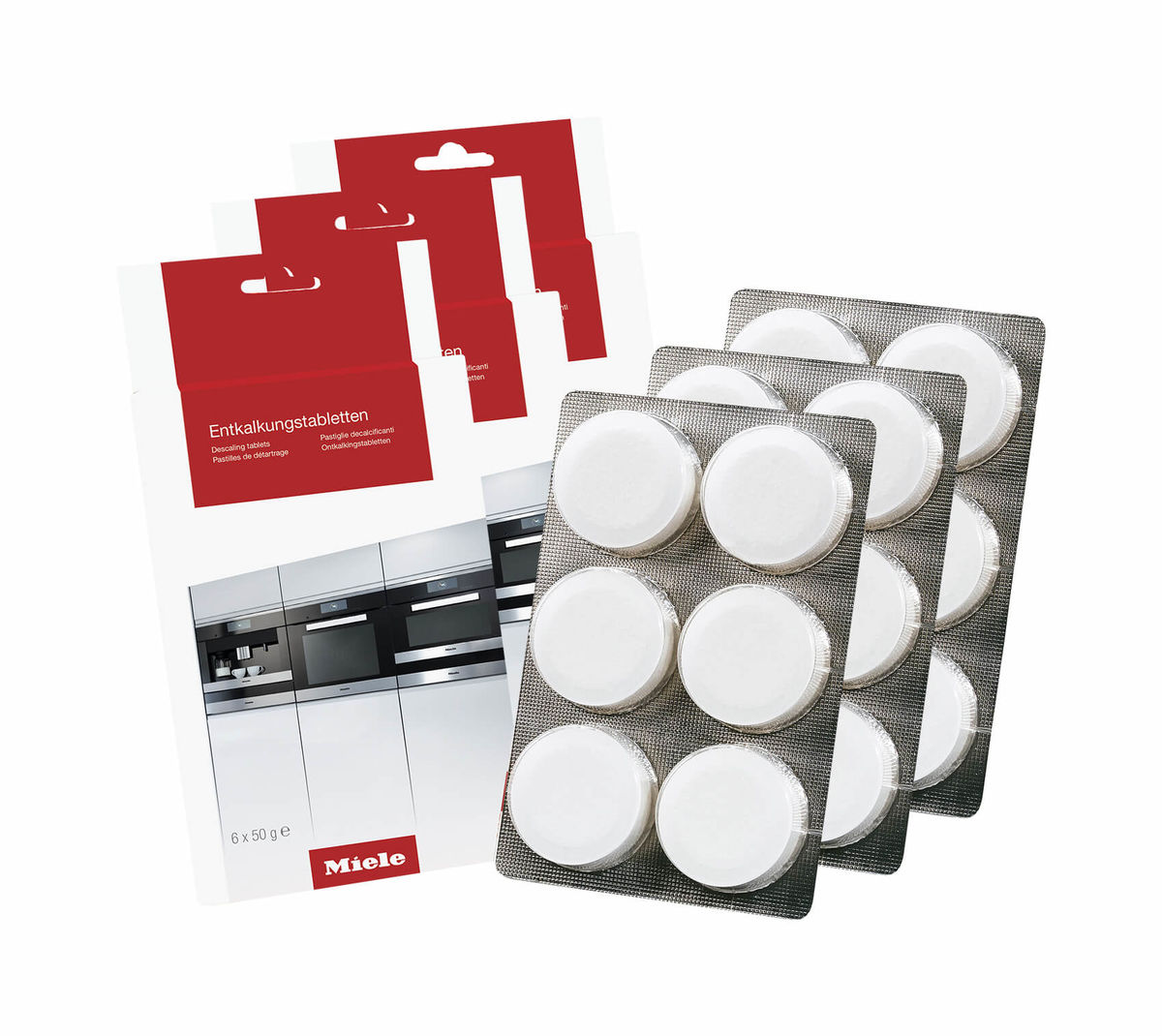 Image of Miele 3x6 Stück Entkalkungstabletten zu Dampfgarer/Kaffeemaschinen bei nettoshop.ch