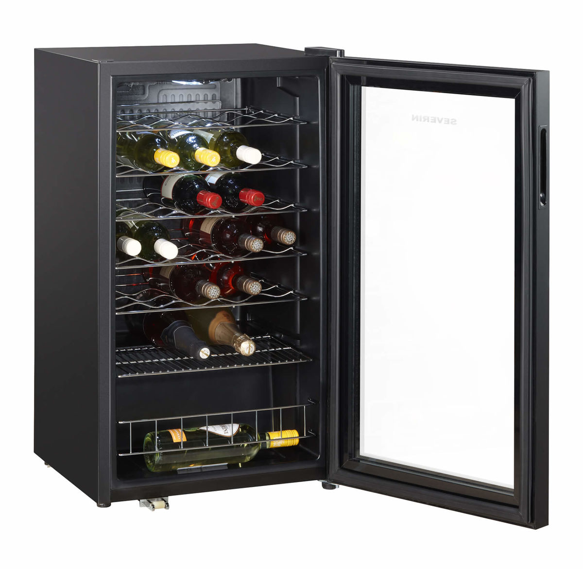 Image of Severin KS9894 Weinschrank Schwarz rechts bei nettoshop.ch