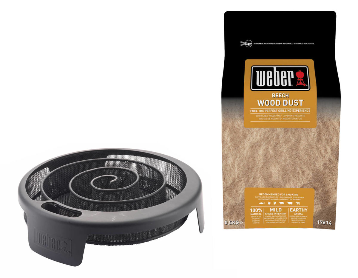 Image of Weber Kalträuchereinheit inkl. 1000g Räuchermehl Buche Grill Zubehör bei nettoshop.ch