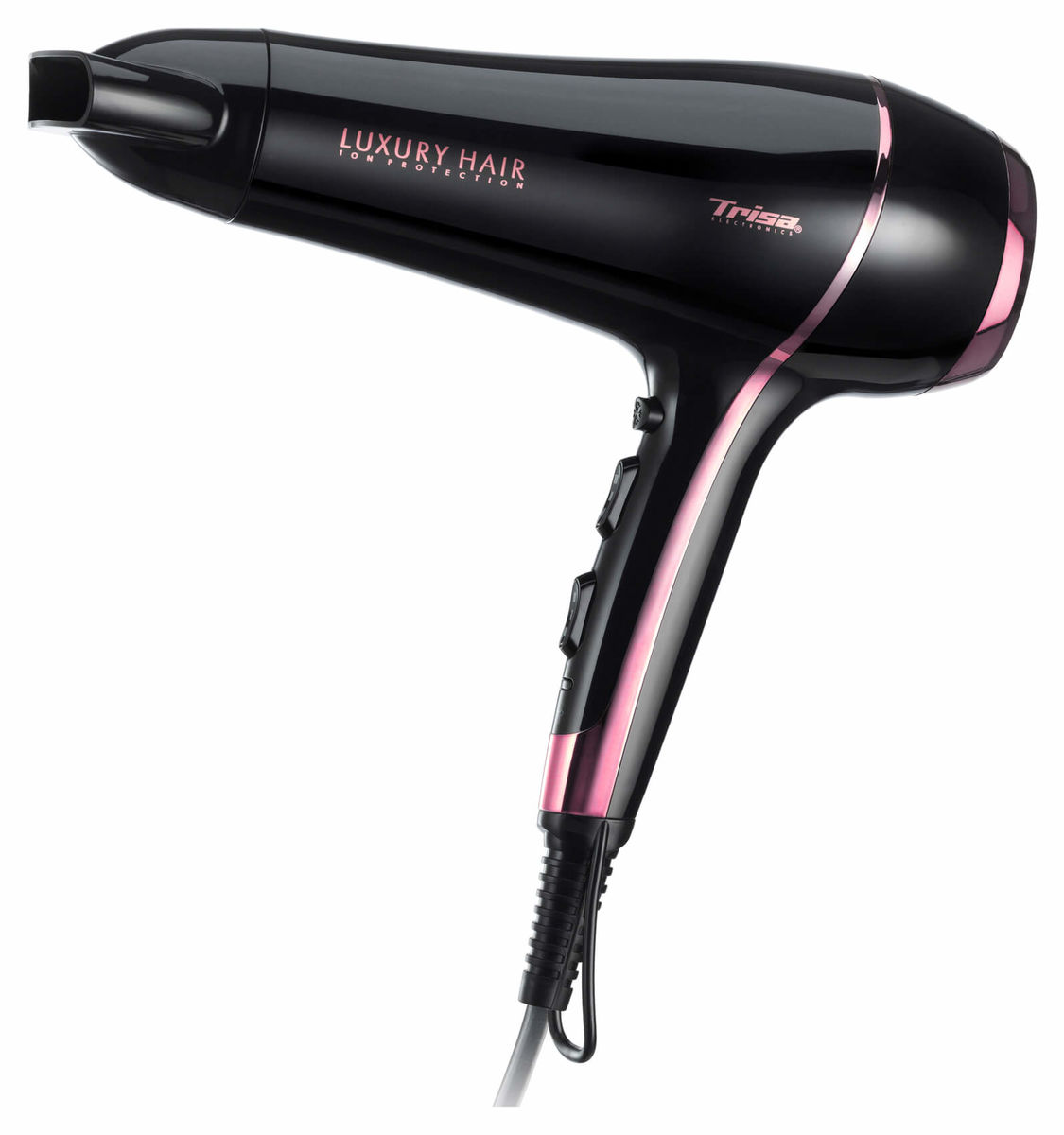 Image of Trisa Luxury Hair Haartrockner schwarz/pink bei nettoshop.ch