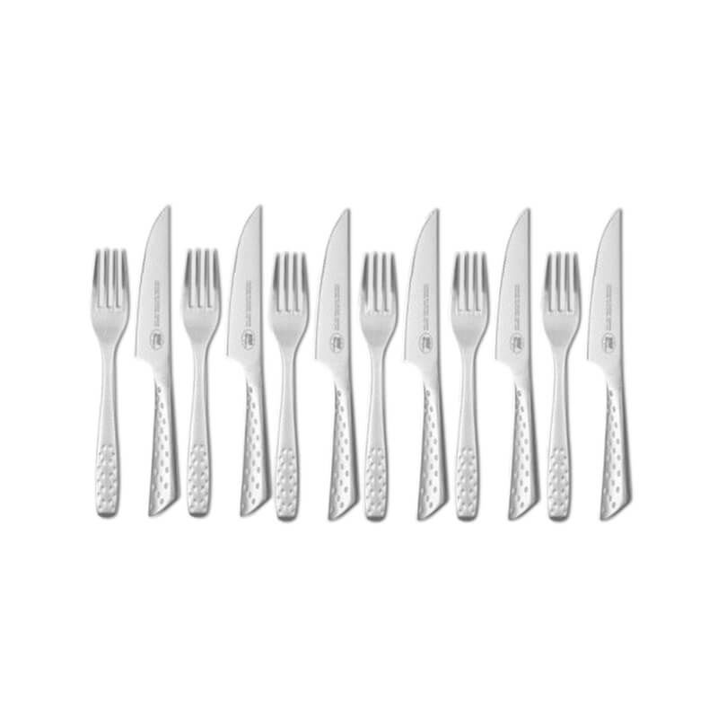 Image of Weber Deluxe Steak-Set 12-teilig Grill Edelstahl Zubehör bei nettoshop.ch