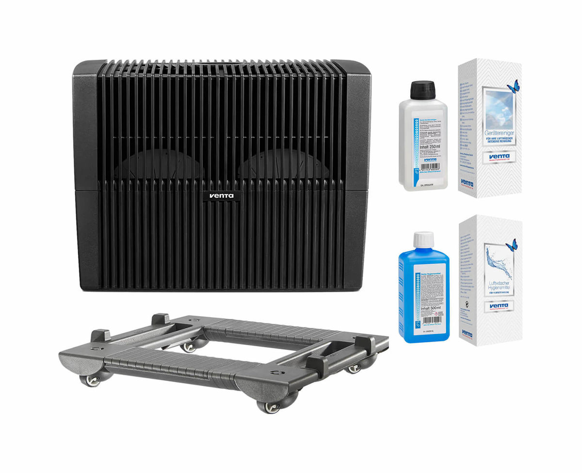 Image of VENTA LW45 Comfort Plus schwarz + Hygiene-/Reinigungsmittel/ Rollwagen bei nettoshop.ch