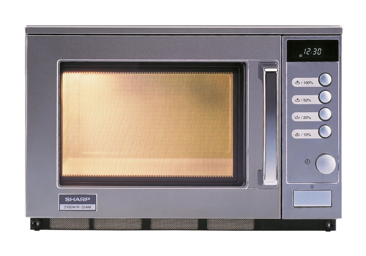 Image of Sharp MWO R25AM Mikrowelle edelstahl bei nettoshop.ch