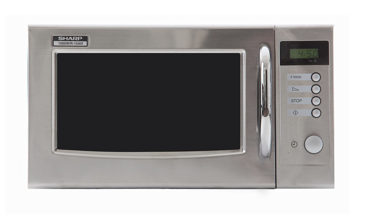 Image of Sharp MWO R15AM Mikrowelle edelstahl bei nettoshop.ch