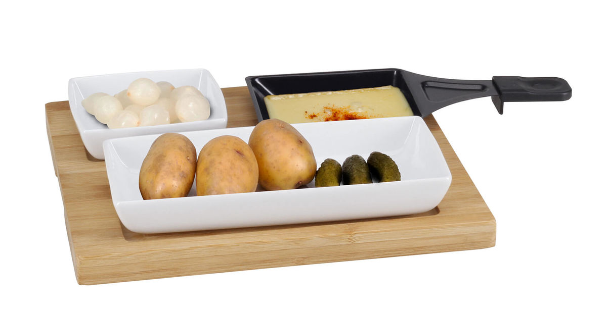 Image of Nouvel Bambus Raclette-Teller 5-tlg 25 x 25 cm bei nettoshop.ch