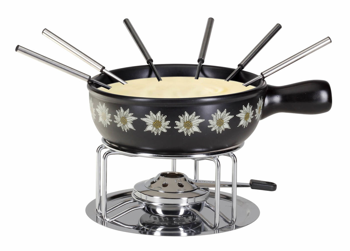 Image of Nouvel Edelweiss Band Käsefondue Set 9-tlg bei nettoshop.ch