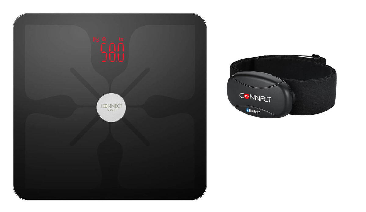 Image of Connect Scale Personenwaage inkl. A7 Textil 3 in 1 Brustgurt bei nettoshop.ch