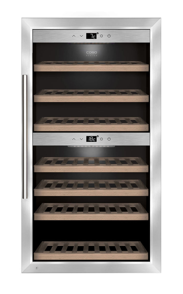 Image of Caso WineComfort 660 SMART Weinschrank schwarz/silber bei nettoshop.ch