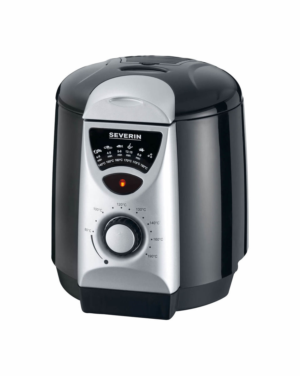 Image of Severin FR2408 Mini-Fritteuse mit Fondue silber-schwarz bei nettoshop.ch