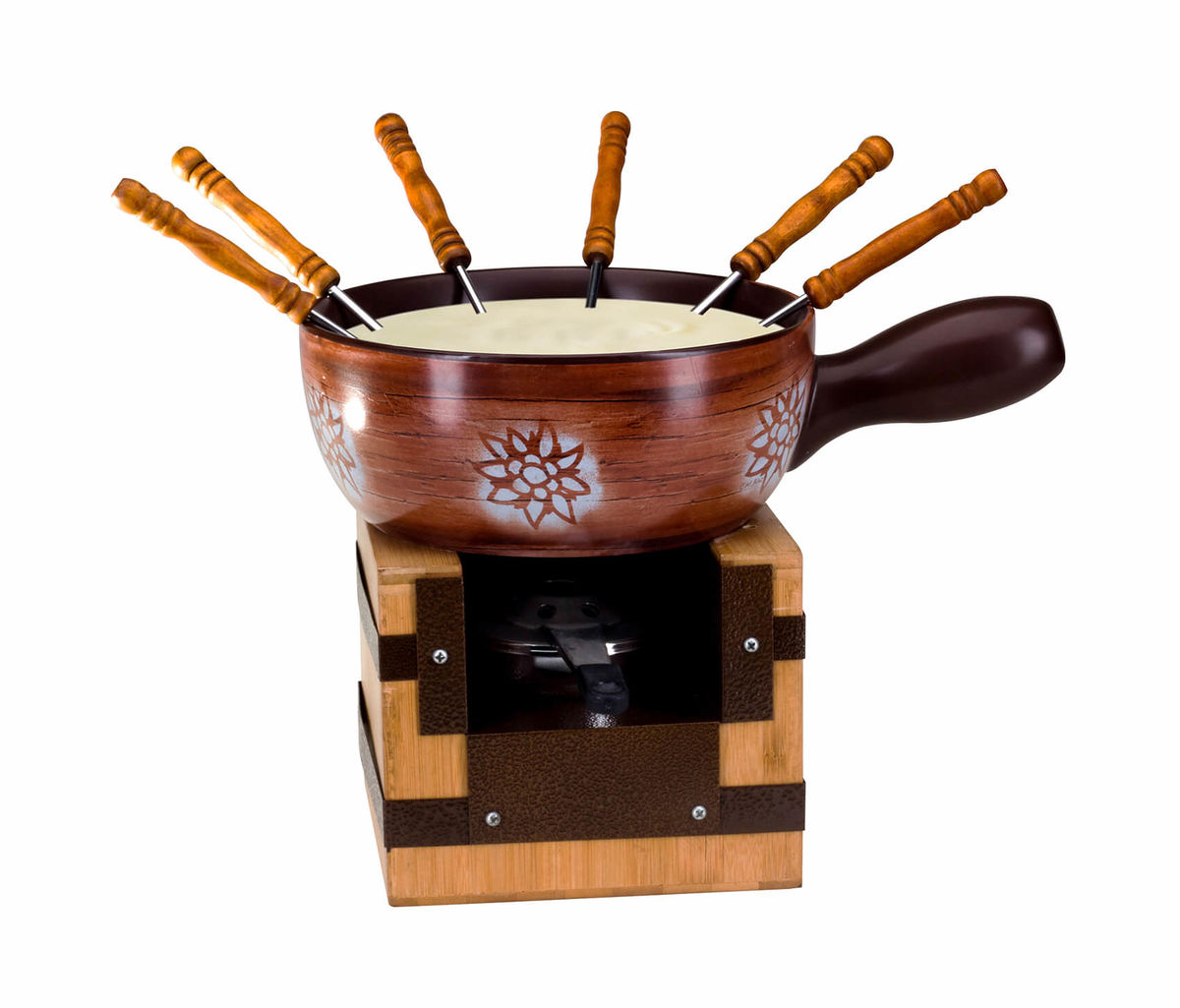 Image of Nouvel Rustico Puderzucker Käsefondue Set 9-tlg bei nettoshop.ch