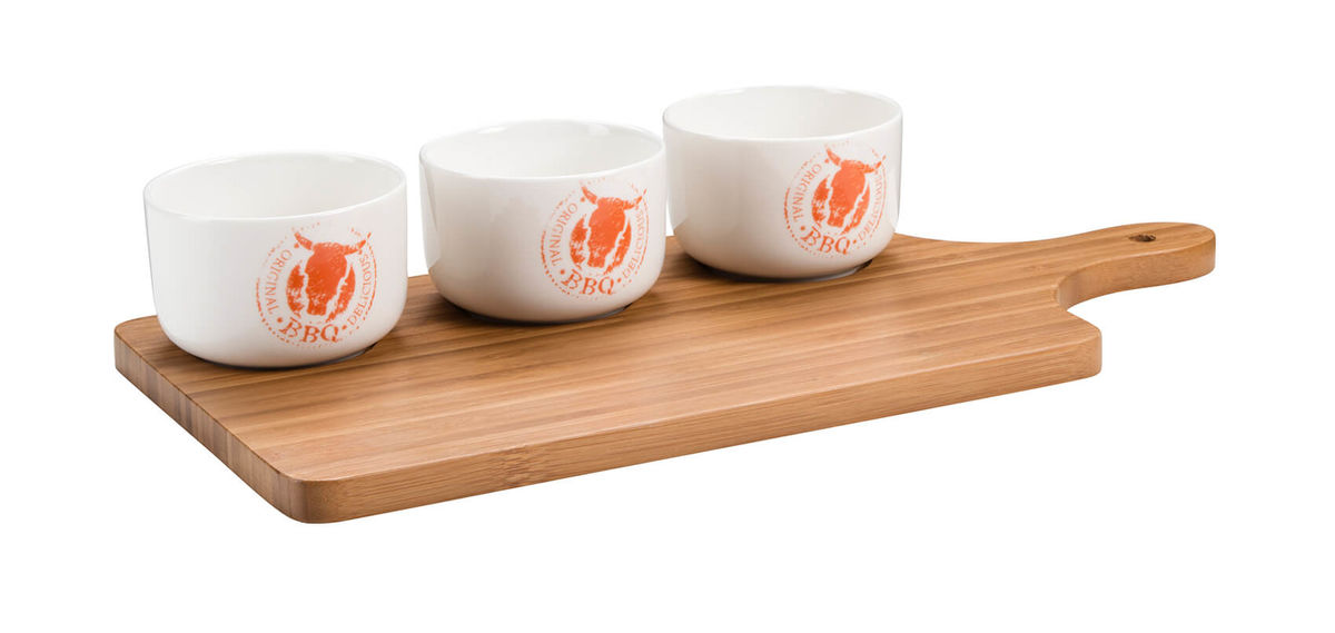 Image of Mäser BBQ Hot Barbecue Beilagenset 4-tlg. + Bambusschneidebrett bei nettoshop.ch