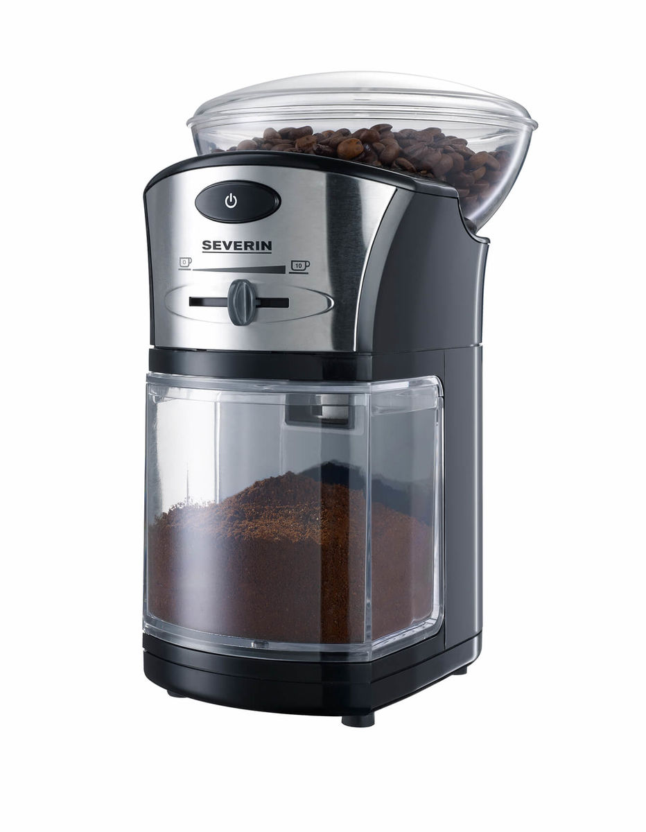Image of Severin KM3874 Mahlwerk-Kaffeemühle schwarz-silber bei nettoshop.ch