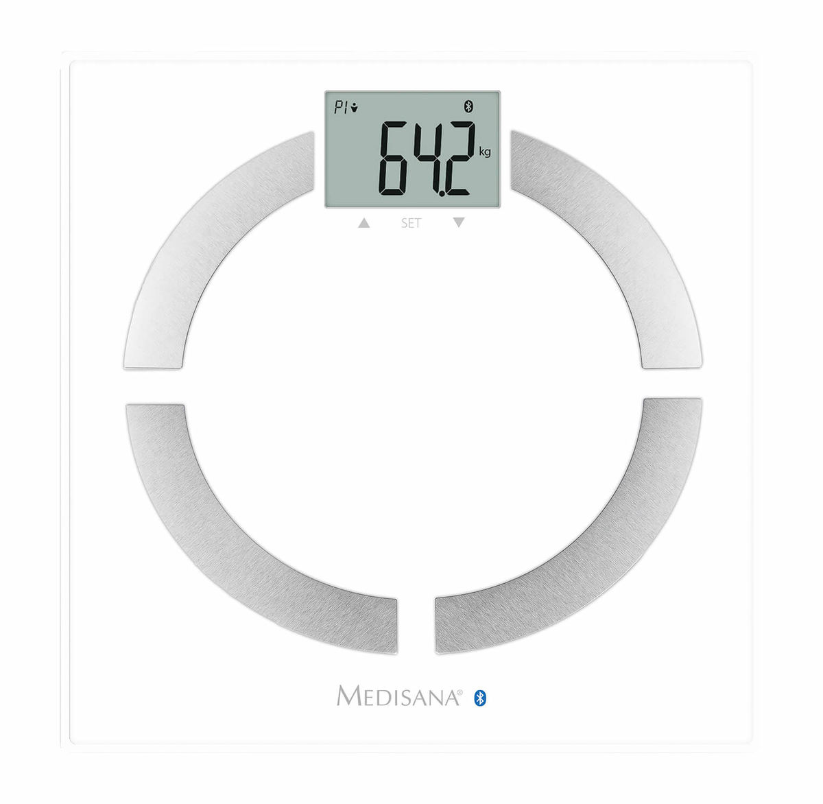 Image of Medisana BS444 Körperanalysewaage weiss-silber bei nettoshop.ch