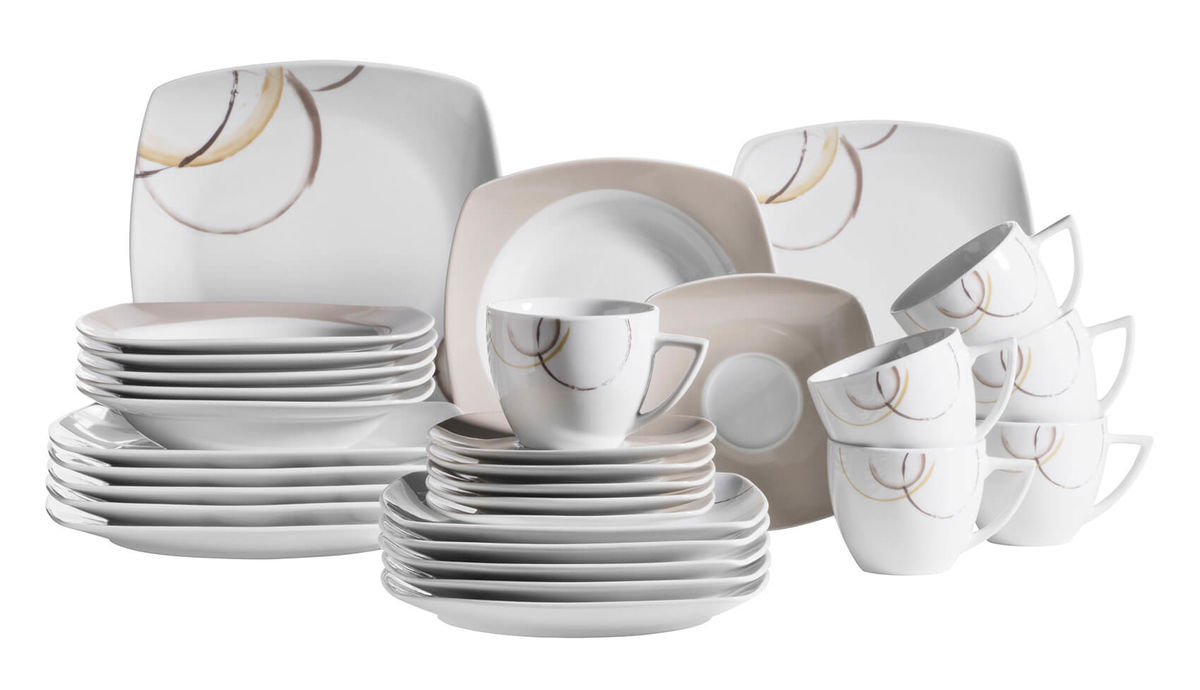 Image of Mäser Nela Kombiservice 30-teilig weiss bei nettoshop.ch