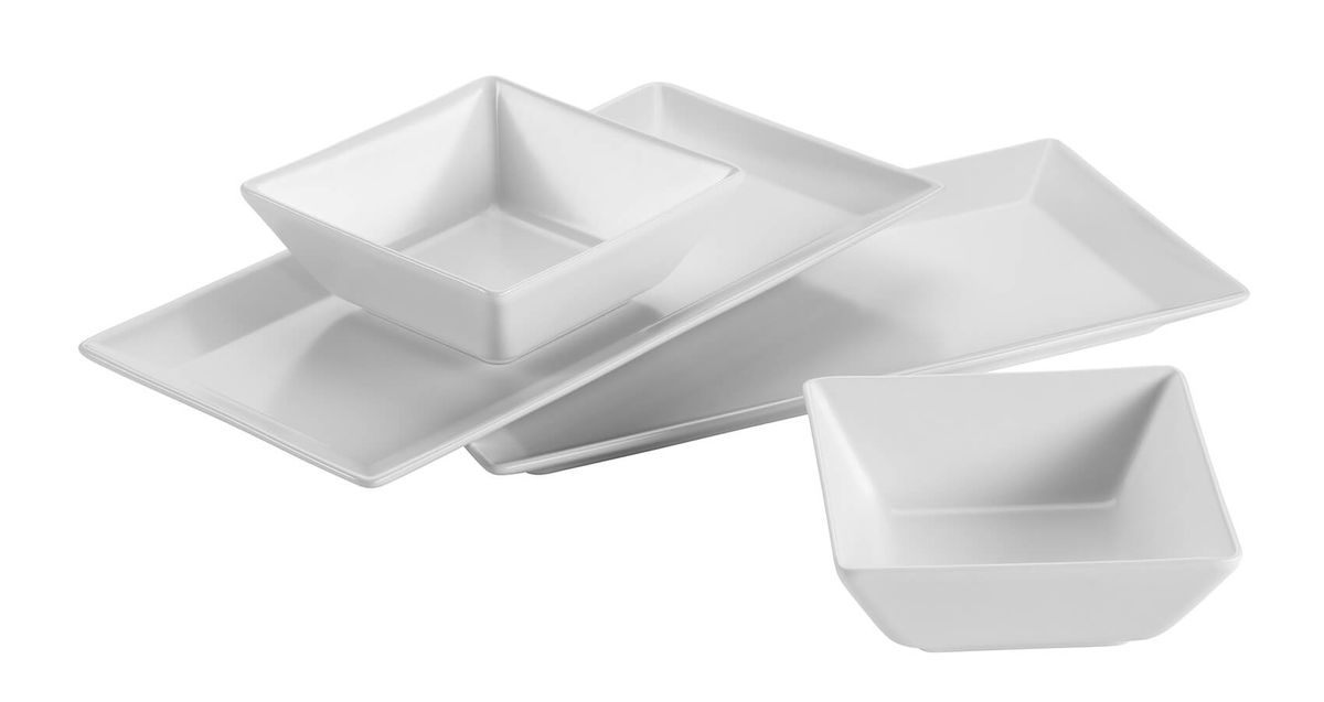 Image of Mäser Manhattan City Schale / Platten Set weiss bei nettoshop.ch