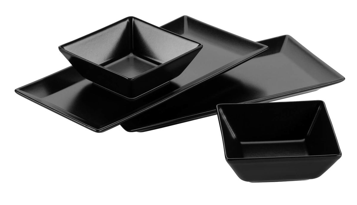Image of Mäser Manhattan City Schale / Platten Set schwarz bei nettoshop.ch