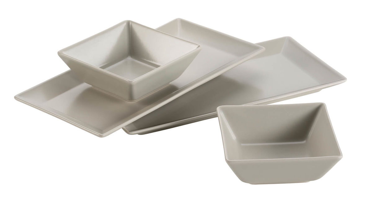 Image of Mäser Manhattan City Schale / Platten Set beige bei nettoshop.ch