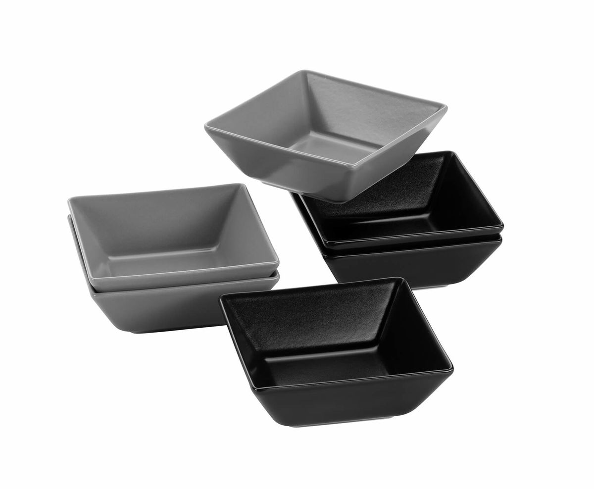 Image of Mäser Manhattan City Schalen-Set 6-teilig grau/schwarz bei nettoshop.ch