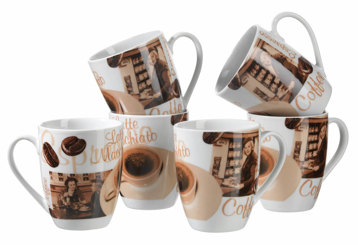 Image of Mäser Latte Macchiato Kaffeebecher 280 ml 6-er Set bei nettoshop.ch