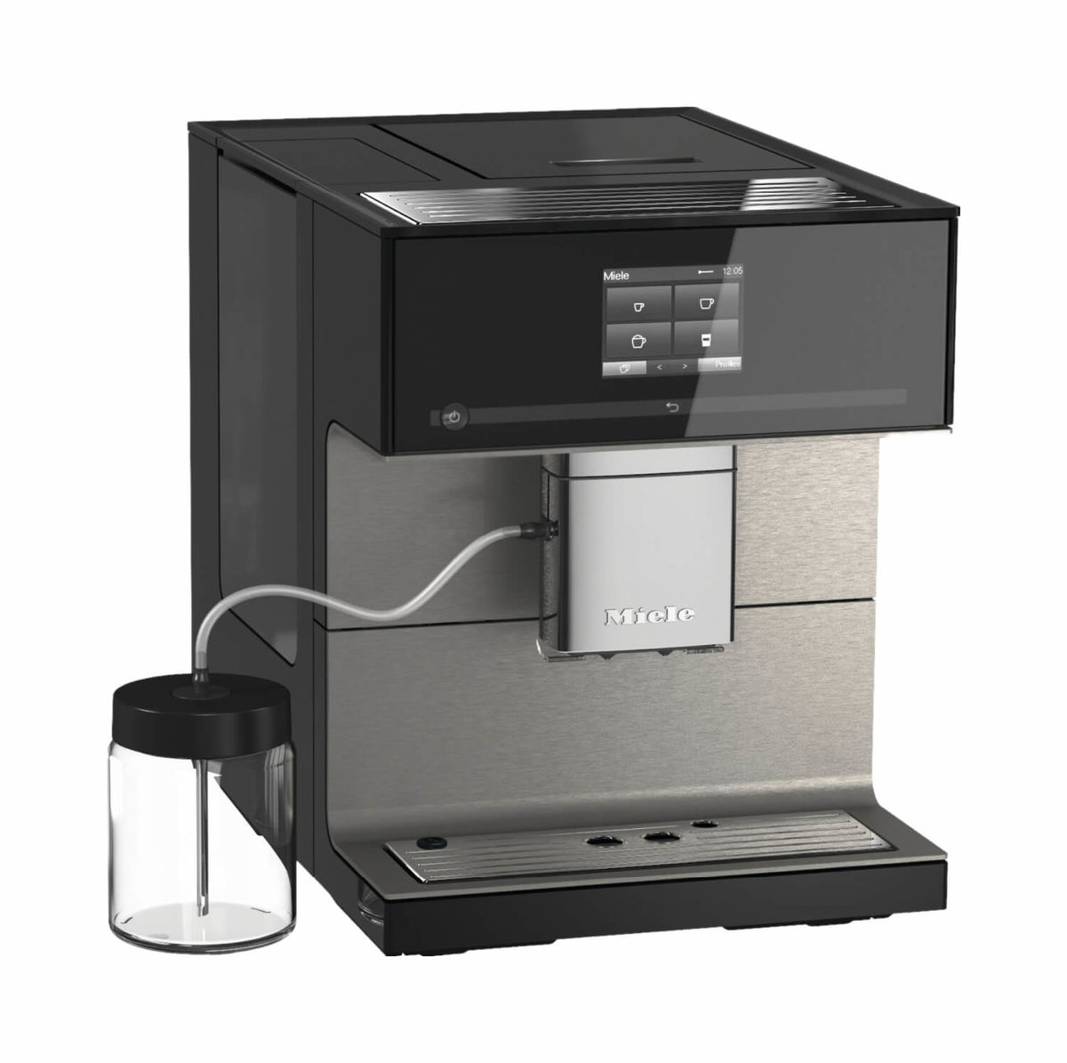 Image of Miele CM 7550 CH Kaffeemaschine Vollautomat Obsidianschwarz bei nettoshop.ch