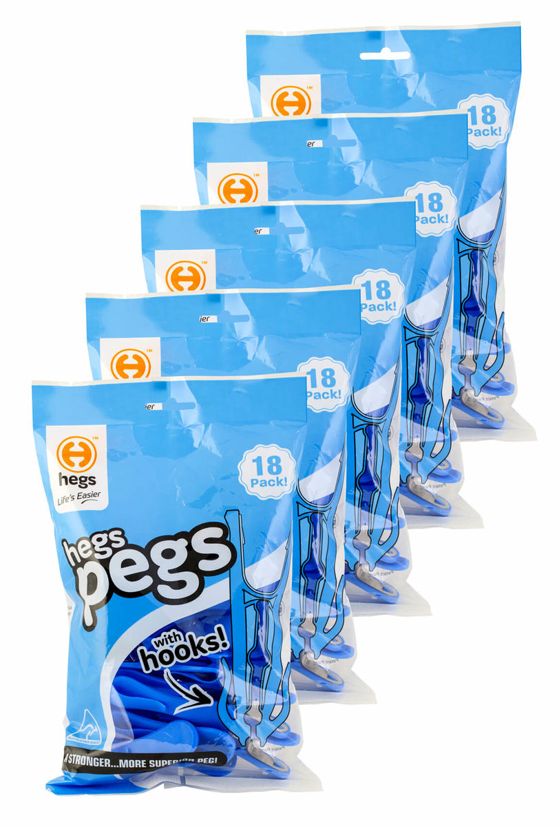 Image of Stewi Hegs Pegs Wäscheklammern 5 x 18Stk. Zubehör Set bei nettoshop.ch