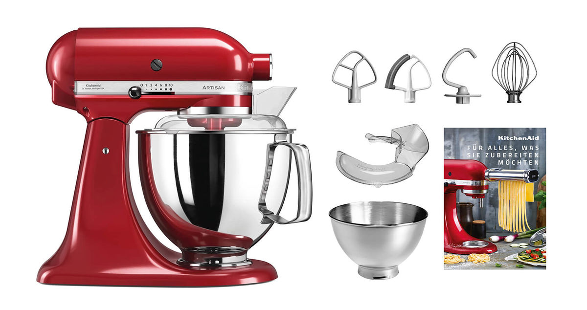 Image of KitchenAid Artisan KSM200 Küchenmaschine Swiss Edition rot bei nettoshop.ch