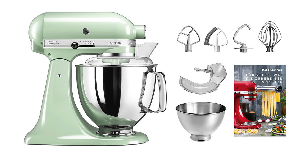 Image of KitchenAid Artisan KSM200 Küchenmaschine Swiss Edition pistazie bei nettoshop.ch