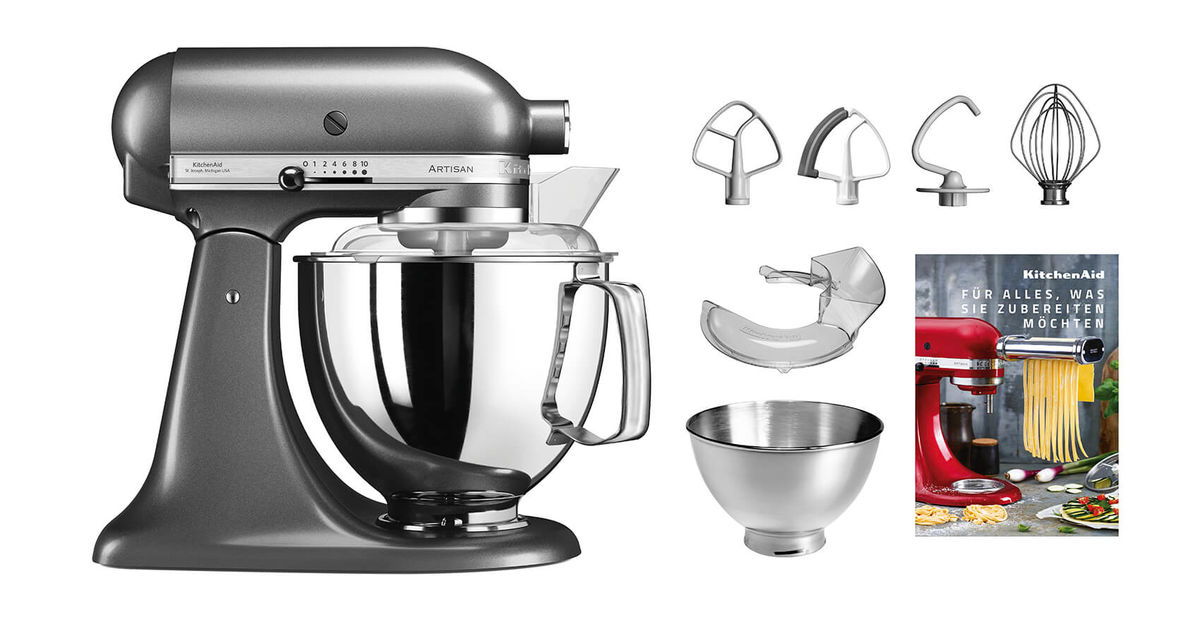 Image of KitchenAid Artisan KSM200 Küchenmaschine Swiss Edition silber bei nettoshop.ch