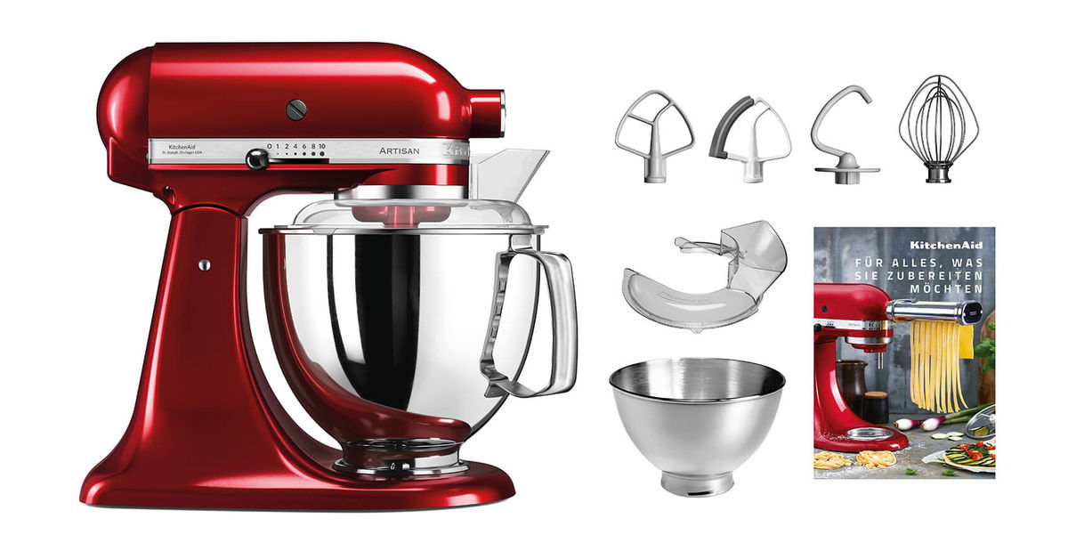Image of KitchenAid Artisan KSM200 Küchenmaschine Swiss Edition liebesapfelrot bei nettoshop.ch