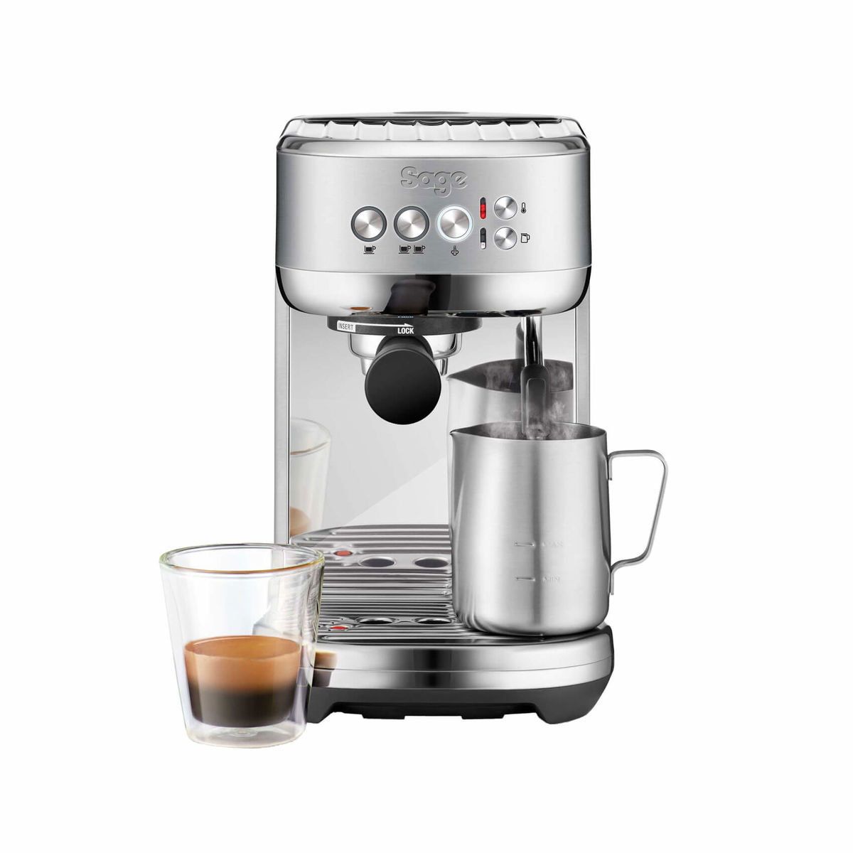 Image of Sage the Bambino™ Plus Stainless Steel Siebträgermaschine bei nettoshop.ch