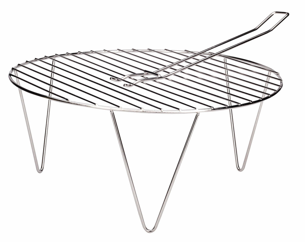 Image of Nouvel Feuerschalen-Grill Edelstahl inkl. Zange Ø 45 cm bei nettoshop.ch