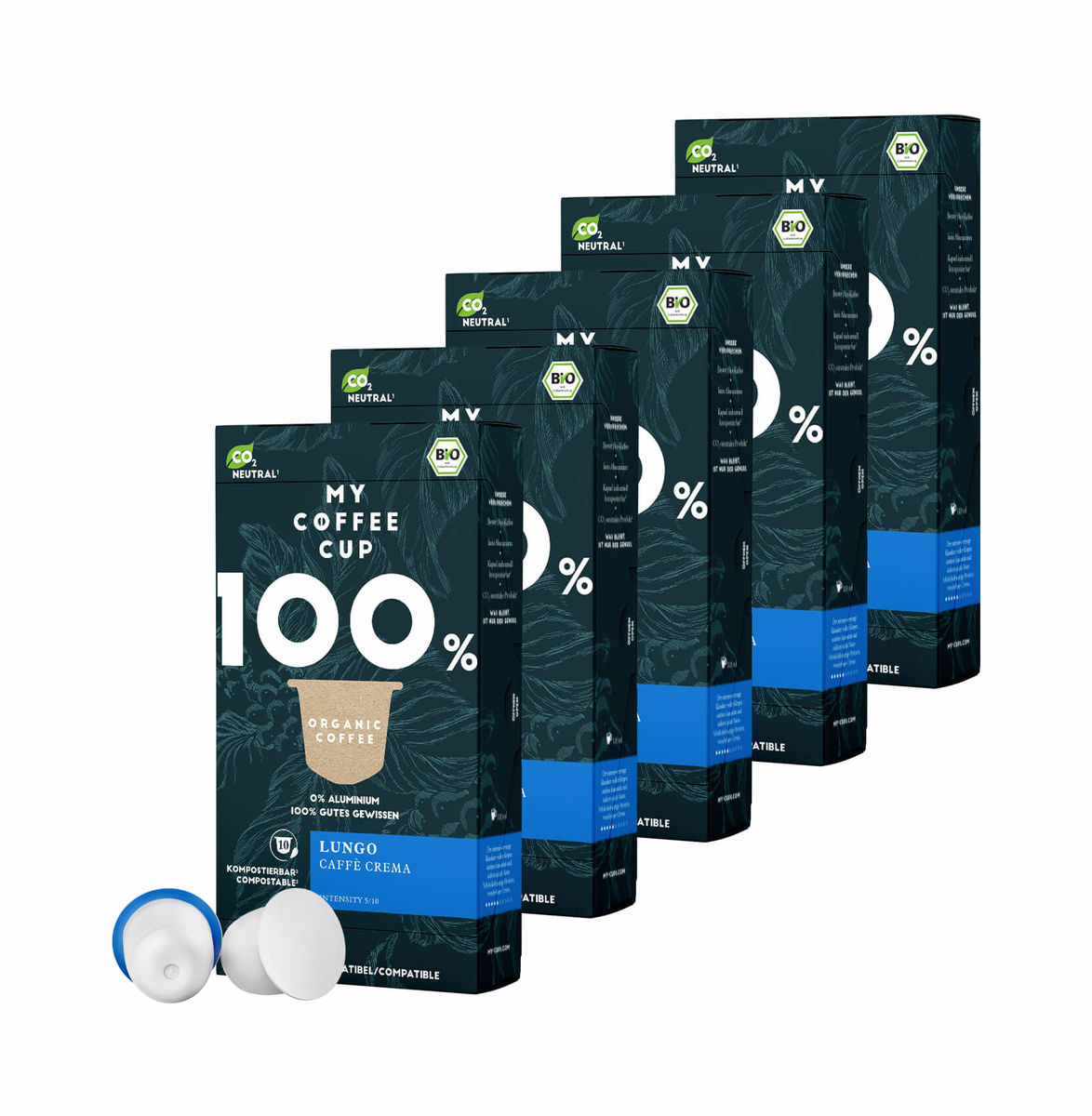 Image of My Coffee Cup 5x BIO Lungo Caffé Crema CO2 neutrale Kapseln bei nettoshop.ch