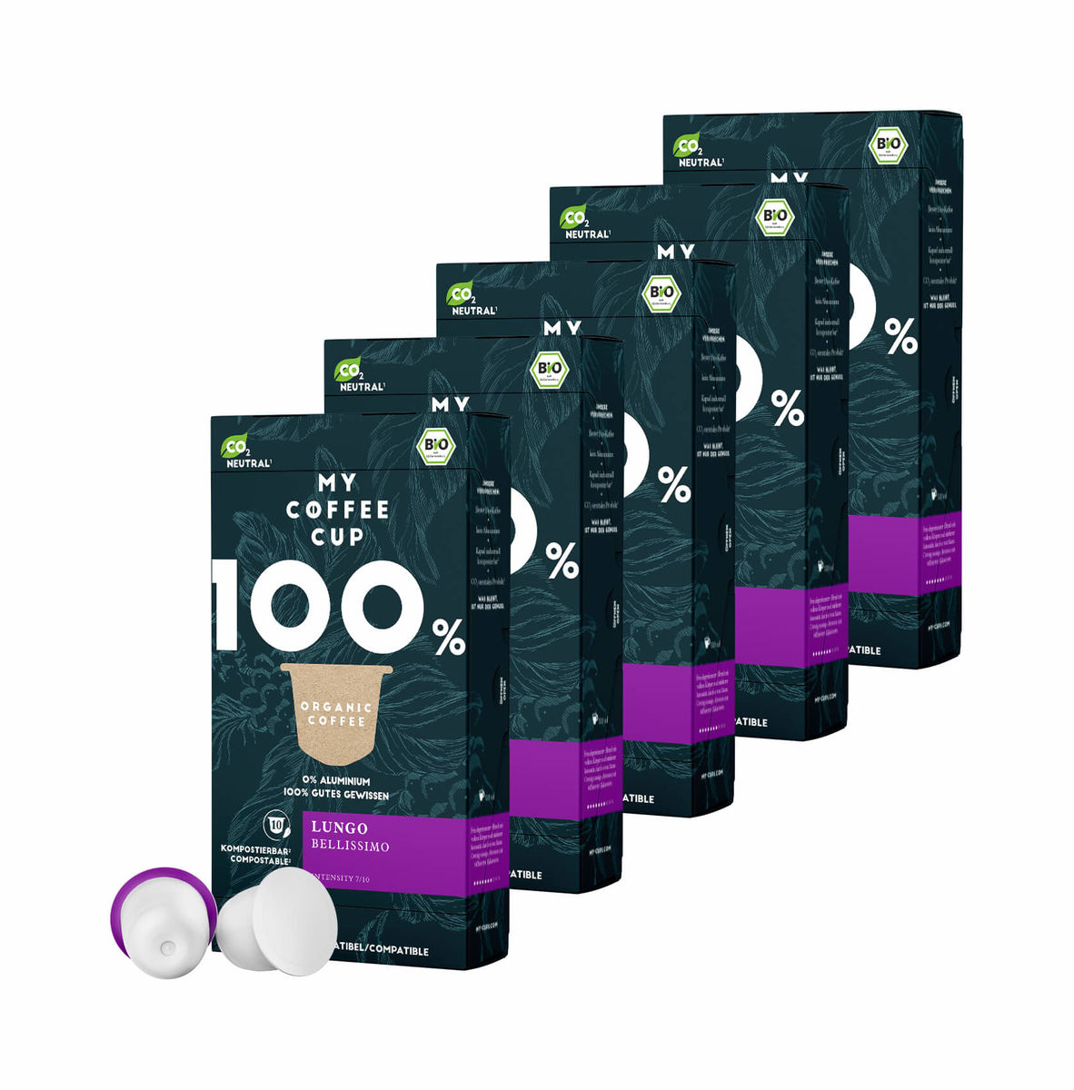 Image of My Coffee Cup 5x BIO Lungo Bellissimo CO2 neutrale Kapseln bei nettoshop.ch