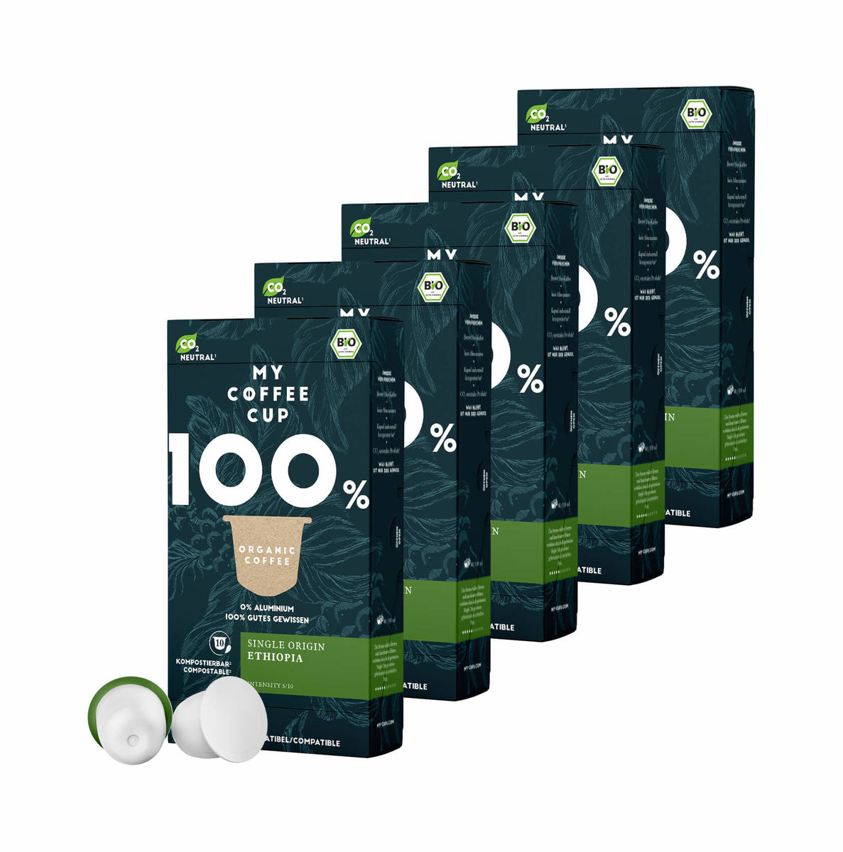 Image of My Coffee Cup 5x BIO Ethiopian High Mountain CO2 neutrale Kapseln bei nettoshop.ch