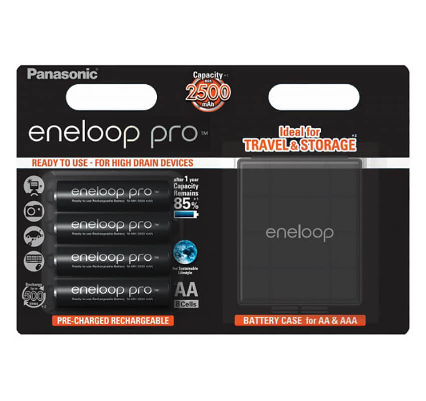 Image of Panasonic Eneloop Pro 4x AA 2500mAh & Box Batterie bei nettoshop.ch