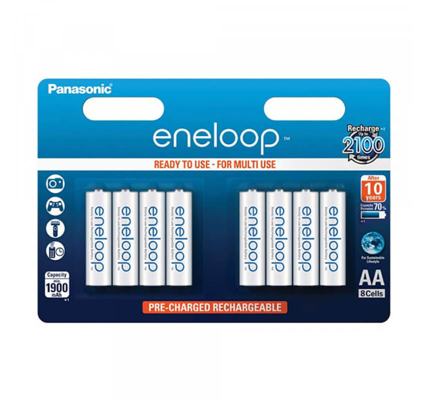 Image of Panasonic Eneloop 8x AA 1900mAh Batterie bei nettoshop.ch