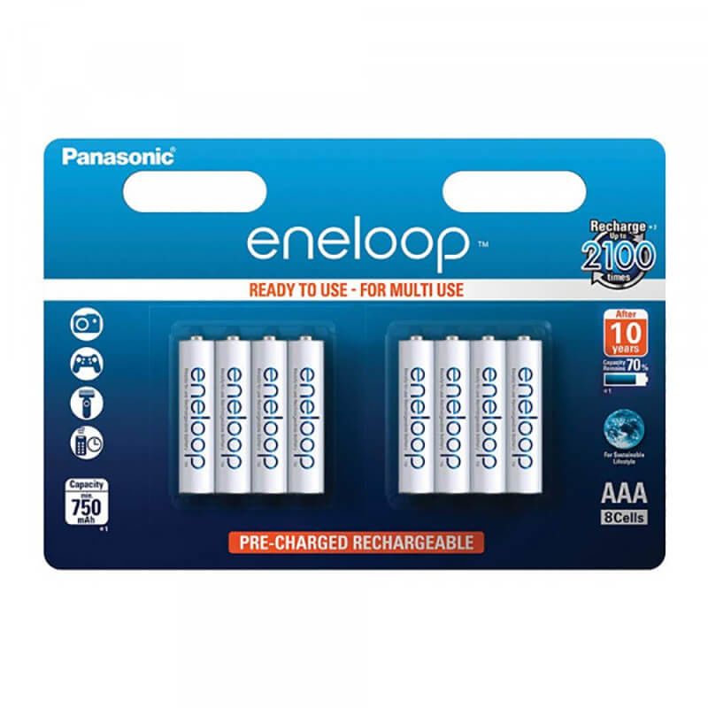 Image of Panasonic Eneloop 8x AAA 750mAh Batterie bei nettoshop.ch