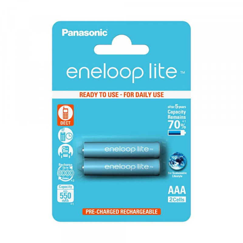 Image of Panasonic Eneloop Lite 2x AAA 550mAh Batterie bei nettoshop.ch