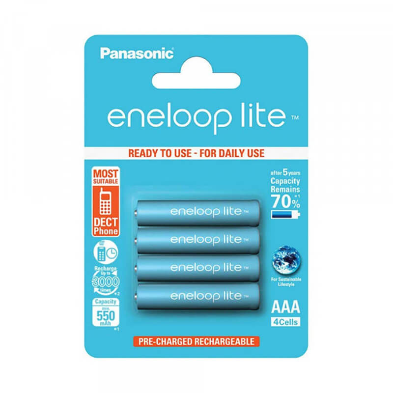 Image of Panasonic Eneloop Lite 4x AAA 550mAh Batterie bei nettoshop.ch