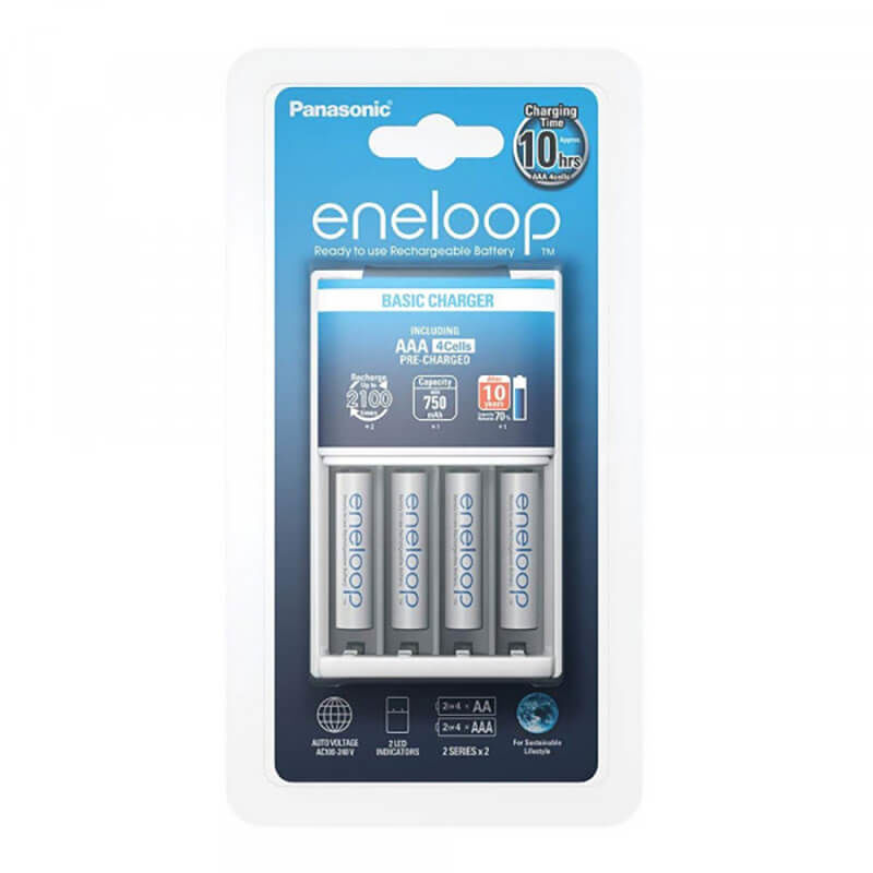 Image of Panasonic Eneloop Basic Charger incl. 4 x AAA 750mAh Batterie bei nettoshop.ch