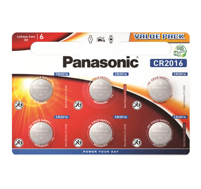 Image of Panasonic Lithium Power 6x CR2016 Batterien bei nettoshop.ch