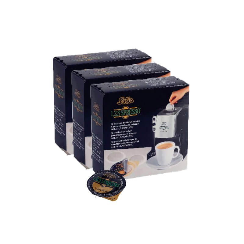 Image of Solis Kaffee für 1,2,3 Bresil Pads 12 Portionen bei nettoshop.ch