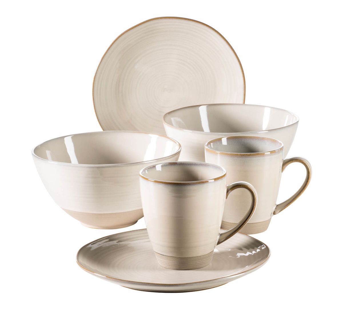 Image of Mäser Nottingham Frühstücks-Set 6-tlg beige bei nettoshop.ch