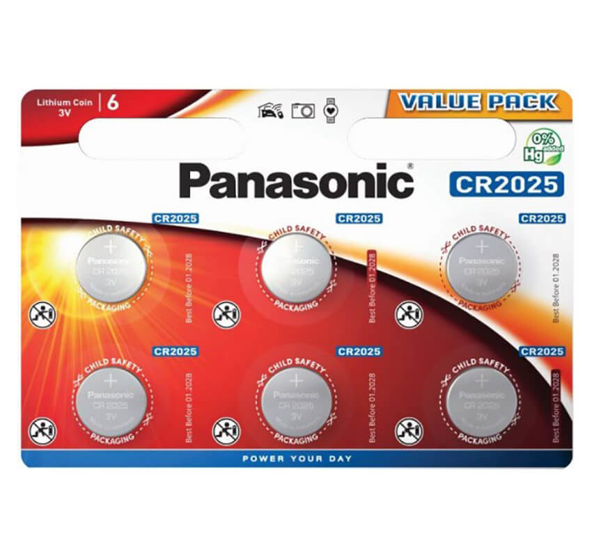 Image of Panasonic Lithium Power 6x CR2025 Batterien bei nettoshop.ch