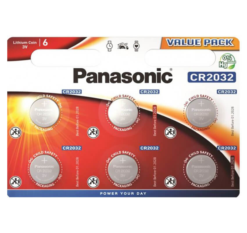 Image of Panasonic Lithium Power 6x CR2032 Batterien bei nettoshop.ch