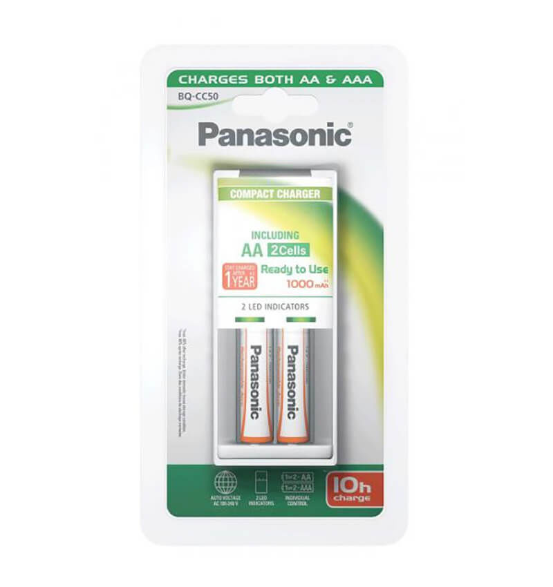 Image of Panasonic Compact Charger 2x AA/AAA BQ CC50 Batterien bei nettoshop.ch