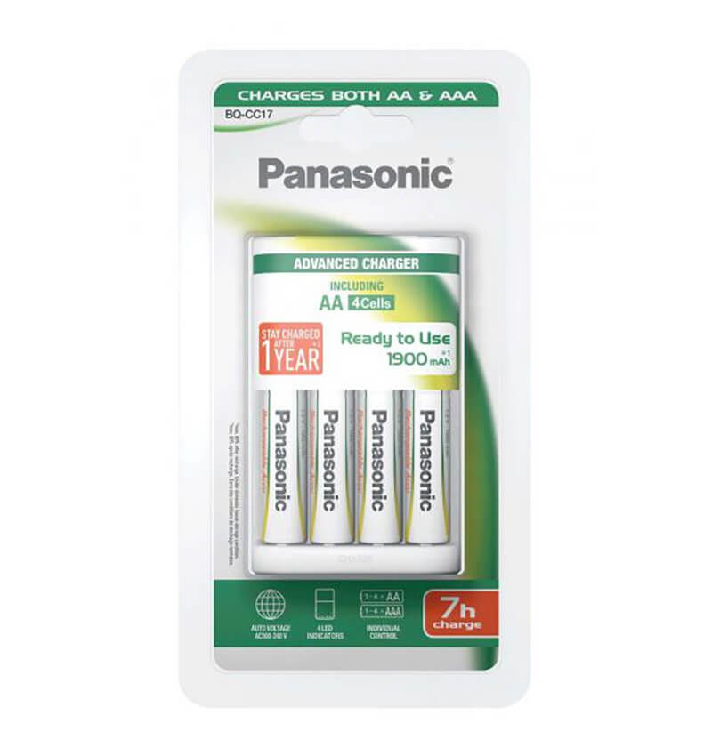Image of Panasonic ADvanceD Charger 4x AA/AAA BQ CC17 Batterien bei nettoshop.ch